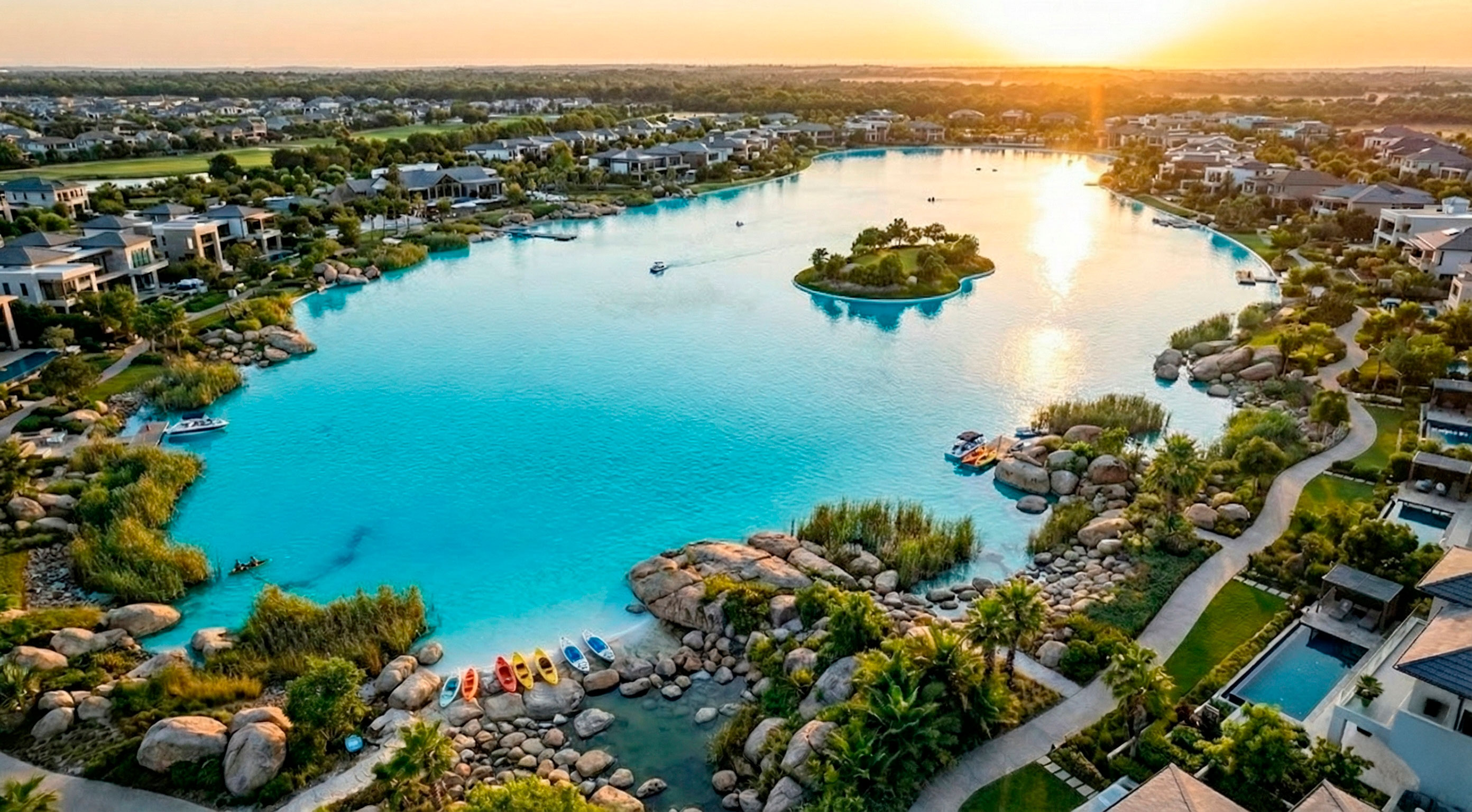 lagunas lagos decorativos